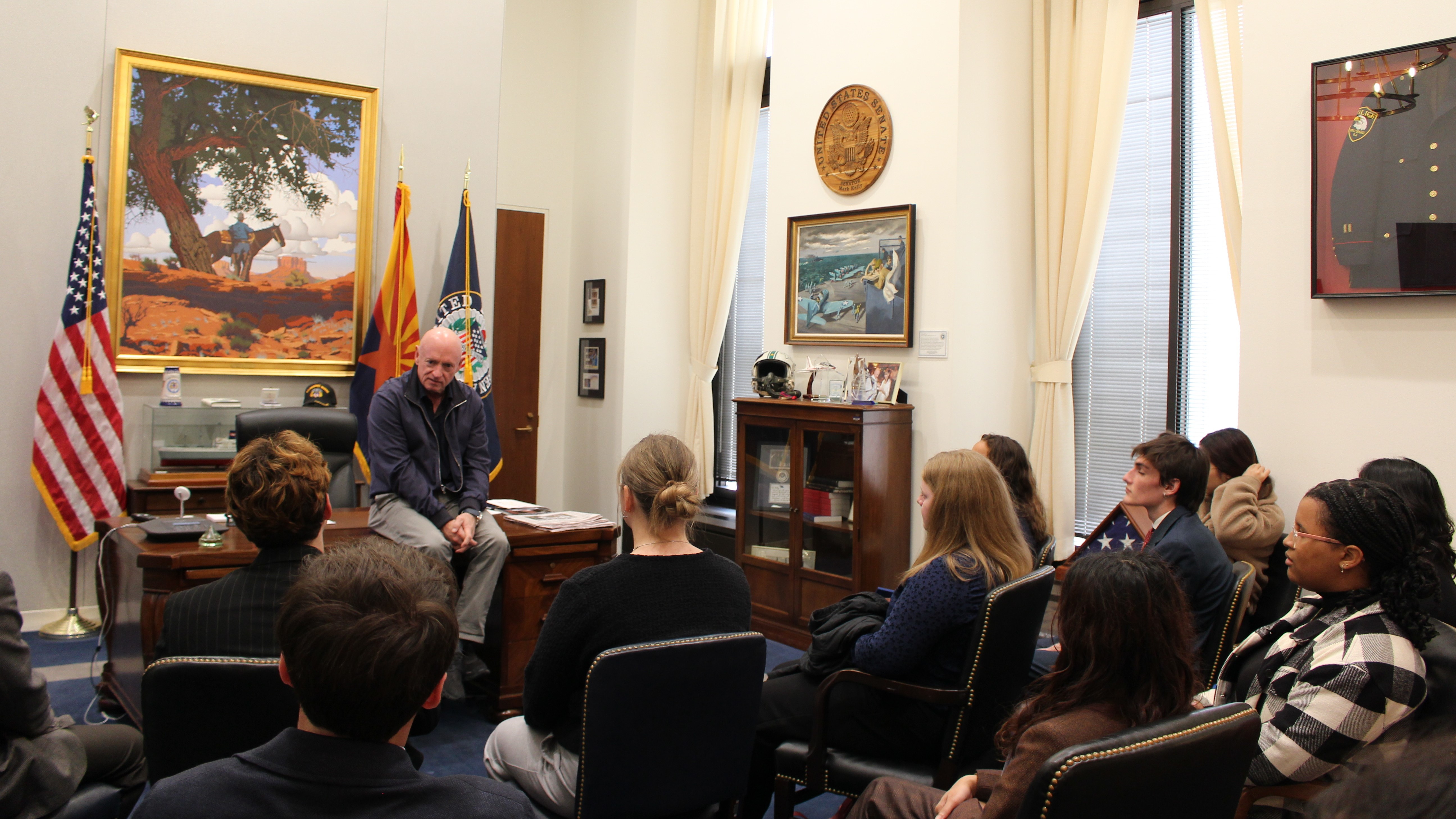 Inside Washington Students Meeting with Senator Mark Kelly